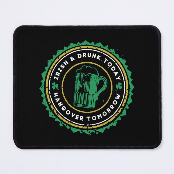 Item preview, Funny St Patricks Day - Irish and Drunk Today Hangover Tomorrow - March 17th designed and sold by DesignByLeo.