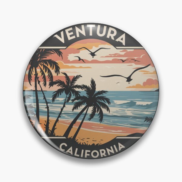Item preview, Ventura, California | Beach Sunset: Palm Trees, Ocean Waves, and Serene Skies designed and sold by CircinusStore.