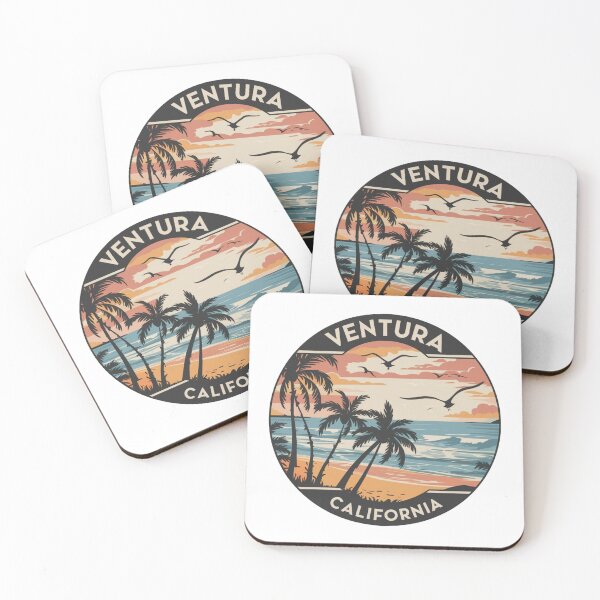 Item preview, Ventura, California | Beach Sunset: Palm Trees, Ocean Waves, and Serene Skies designed and sold by CircinusStore.