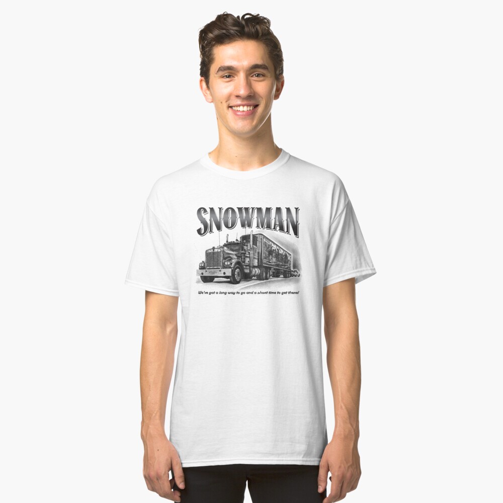 smokey and the bandit snowman t shirt