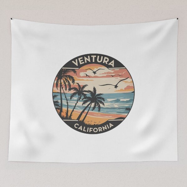 Item preview, Ventura, California | Beach Sunset: Palm Trees, Ocean Waves, and Serene Skies designed and sold by CircinusStore.