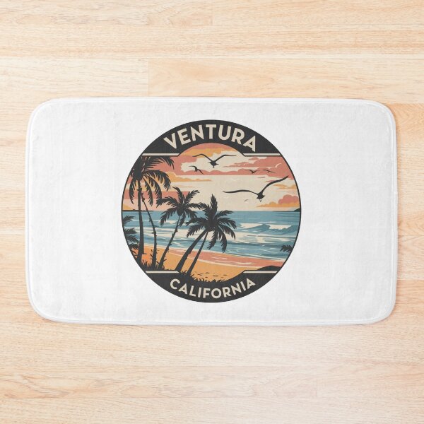 Item preview, Ventura, California | Beach Sunset: Palm Trees, Ocean Waves, and Serene Skies designed and sold by CircinusStore.