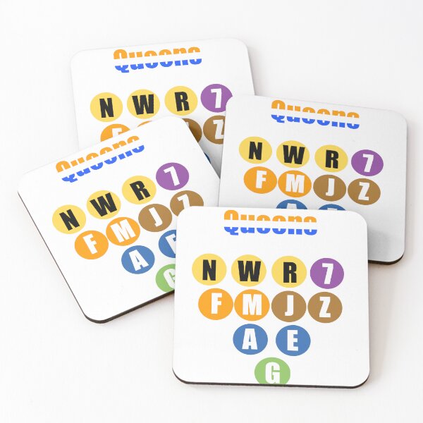 Item preview, Queens ny train lines v2 designed and sold by Mozart3.