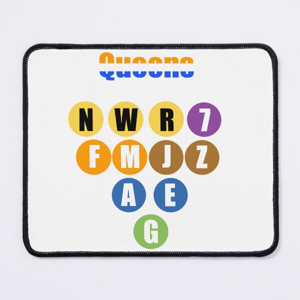 Item preview, Queens ny train lines v2 designed and sold by Mozart3.