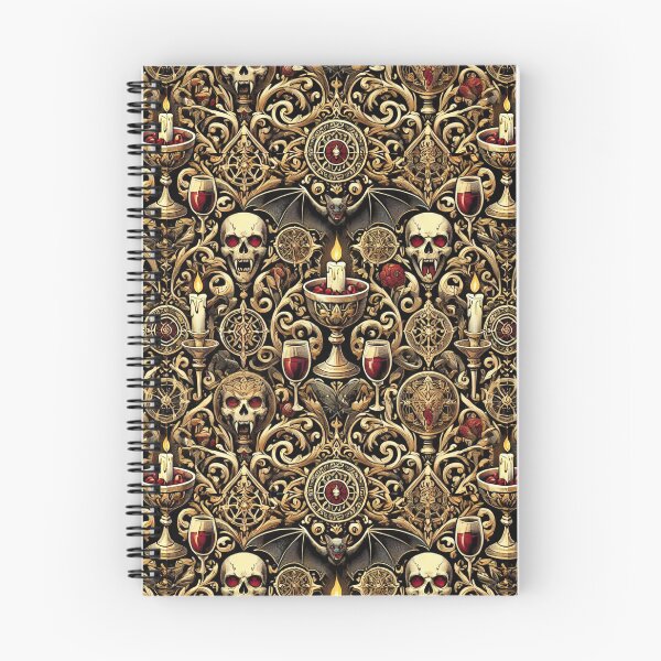 Item preview, Golden Goblets and Skulls: Matching, Seamlessly-Tiling Vampire Series designed and sold by Meta2Physical.