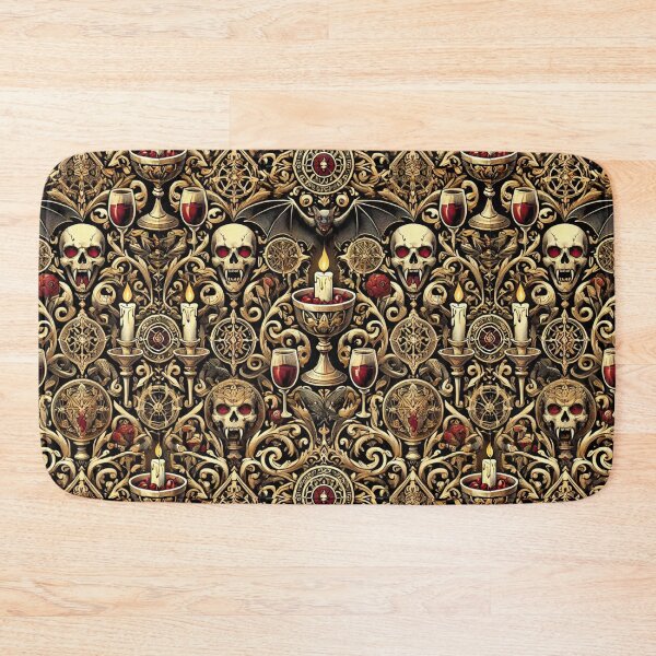 Item preview, Golden Goblets and Skulls: Matching, Seamlessly-Tiling Vampire Series designed and sold by Meta2Physical.