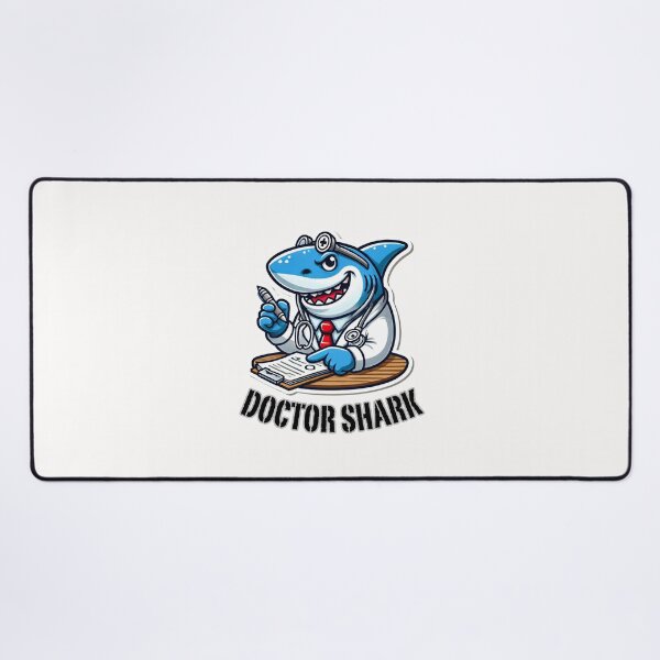 Item preview, Doctor Shark Cartoon - Funny Medical Shark Illustration designed and sold by Psycho-Crazy.