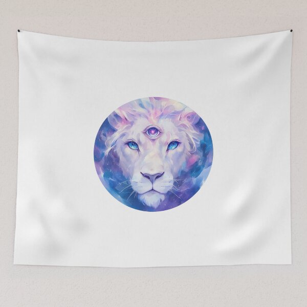 Item preview, Cute galaxy White Lion designed and sold by SMARTKIT  DESIGNAGENCY.
