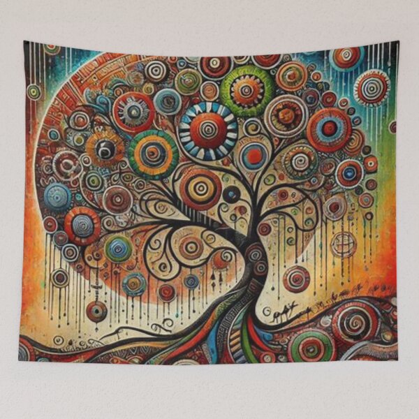 Item preview, Tree of Many Shades, Abstract Expressionism  designed and sold by Shs-Kenya.