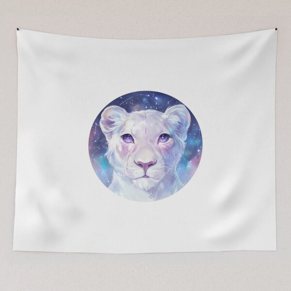 Item preview, Cute galaxy White Lion designed and sold by SMARTKIT  DESIGNAGENCY.