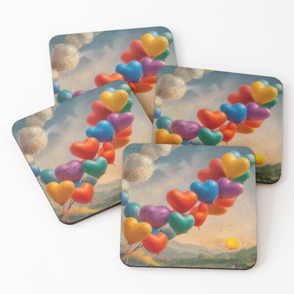 Item preview, Colorful balls in the air,oil paint.  designed and sold by elegantpaterns.