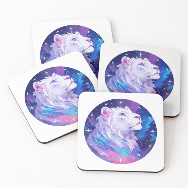 Item preview, Cute galaxy White Lion designed and sold by SMARTKIT  DESIGNAGENCY.