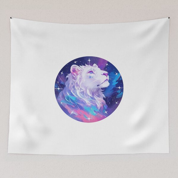 Item preview, Cute galaxy White Lion designed and sold by SMARTKIT  DESIGNAGENCY.
