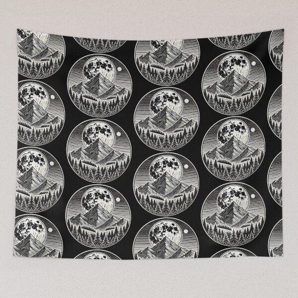 Item preview, Nature’s Serenity: Mountains and Moon designed and sold by Eiadlight.