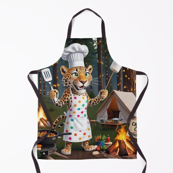 Item preview, Leopard Chef Camping Adventure - Funny Wilderness Cooking designed and sold by Dream Output .