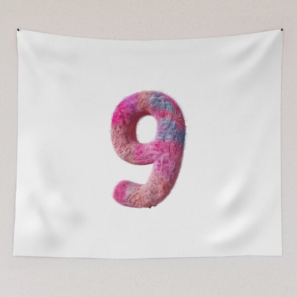 Item preview, Fuzzy Colourful 9 designed and sold by NamArtistry.
