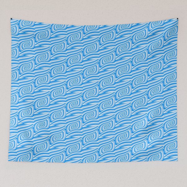 Item preview, Curvy Blue Pattern designed and sold by RogerDodger21.