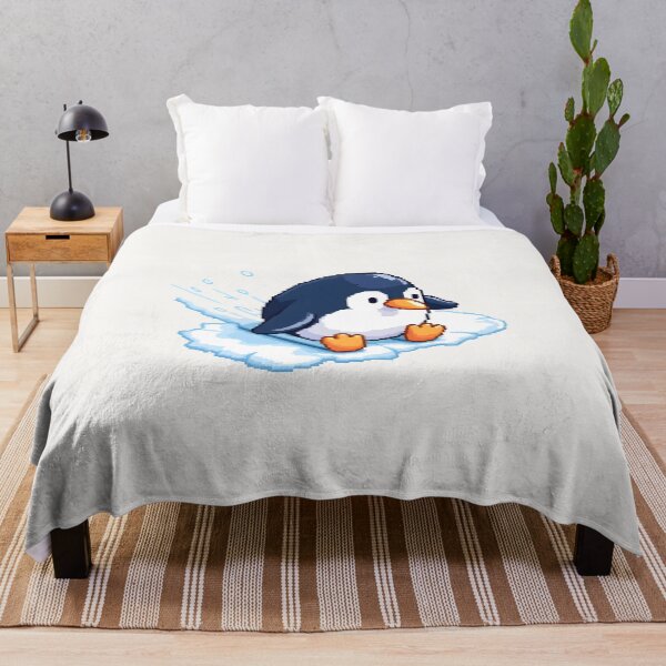 Item preview, Pixel Penguin: Ice Slide designed and sold by Jollys-ArtShop.