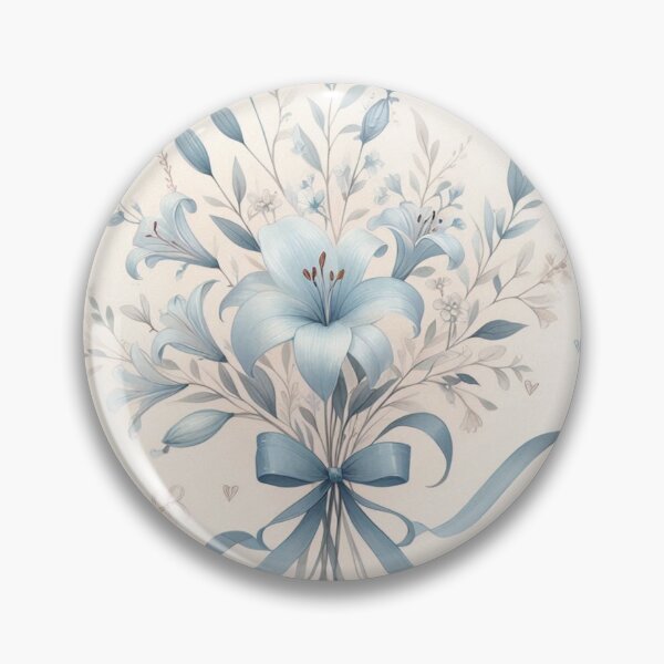 Item preview, Coquette Blue Lilies designed and sold by Dollette Heaven.