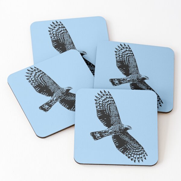 Item preview, Hook-billed Kite Flying Black Design  designed and sold by designsasstultd.