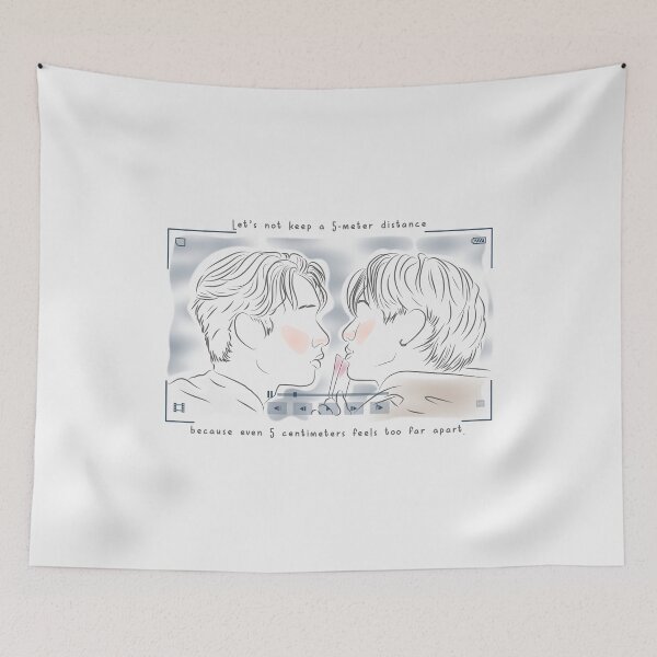 Item preview, Let’s not keep a 5-meter distance because even 5 centimeters feels too far apart. | thame po heart that skips a beat designed and sold by Pinu92.