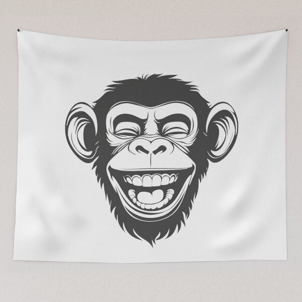Item preview, Laughing Monkey Clipart designed and sold by StudioRedKoala.