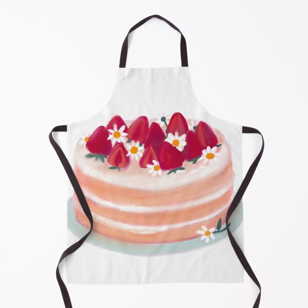 Item preview, Floral Strawberry Cake: A Blend of Sweetness and Blooms designed and sold by valleyofvisions.