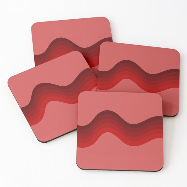 Item preview, Cherry Red Waves on a Red Background designed and sold by SparkSpiral.