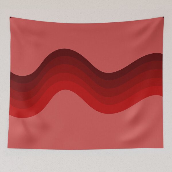 Item preview, Cherry Red Waves on a Red Background designed and sold by SparkSpiral.