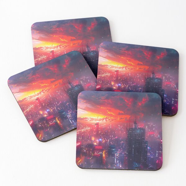 Item preview, Futuristic Tokyo city skyline - Digital fantasy art designed and sold by TheArtistOf2022.