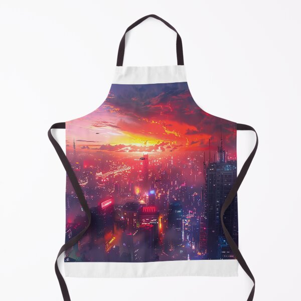 Item preview, Futuristic Tokyo city skyline - Digital fantasy art designed and sold by TheArtistOf2022.