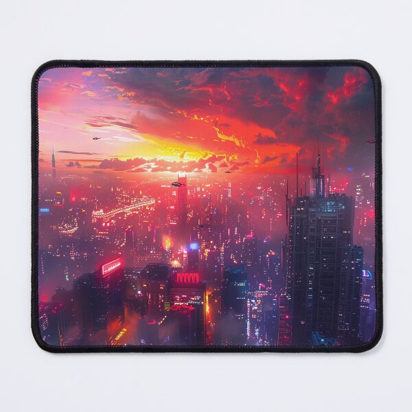 Item preview, Futuristic Tokyo city skyline - Digital fantasy art designed and sold by TheArtistOf2022.