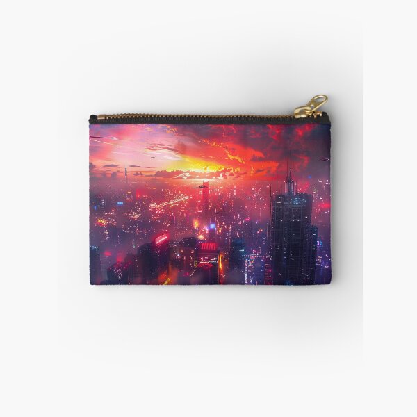 Item preview, Futuristic Tokyo city skyline - Digital fantasy art designed and sold by TheArtistOf2022.