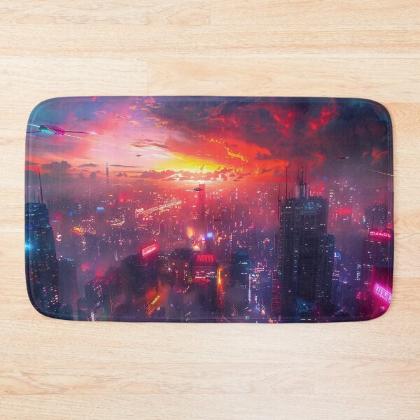 Item preview, Futuristic Tokyo city skyline - Digital fantasy art designed and sold by TheArtistOf2022.