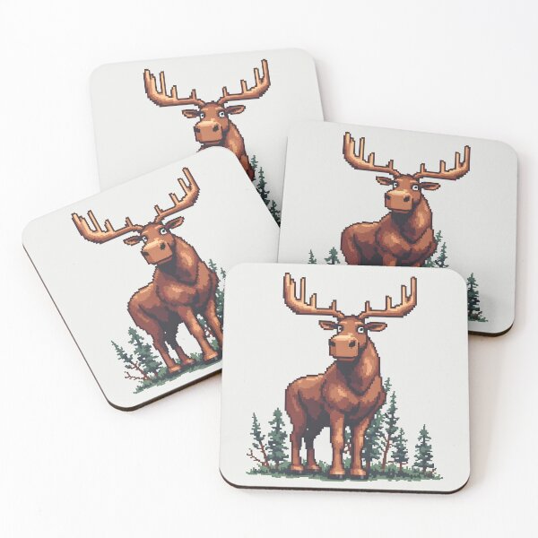 Item preview, Pixel Moose: Shocked & Surprised designed and sold by Jollys-ArtShop.