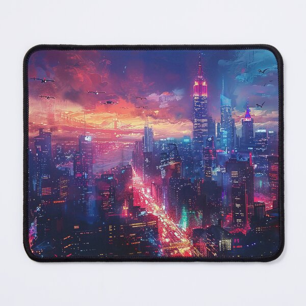 Item preview, Futuristic Tokyo city skyline - Digital fantasy art designed and sold by TheArtistOf2022.