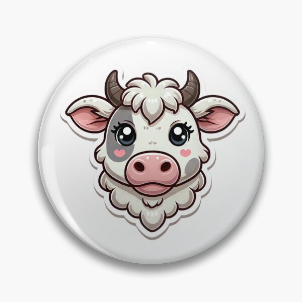 Item preview, Charolais Cow Head designed and sold by ArtistEmbrace.