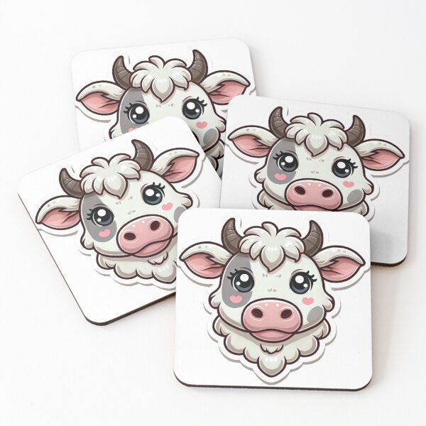 Item preview, Charolais Cow Head designed and sold by ArtistEmbrace.