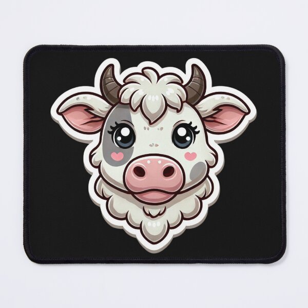 Item preview, Charolais Cow Head designed and sold by ArtistEmbrace.