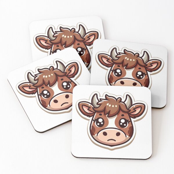 Item preview, Brown Swiss Cow Head designed and sold by ArtistEmbrace.