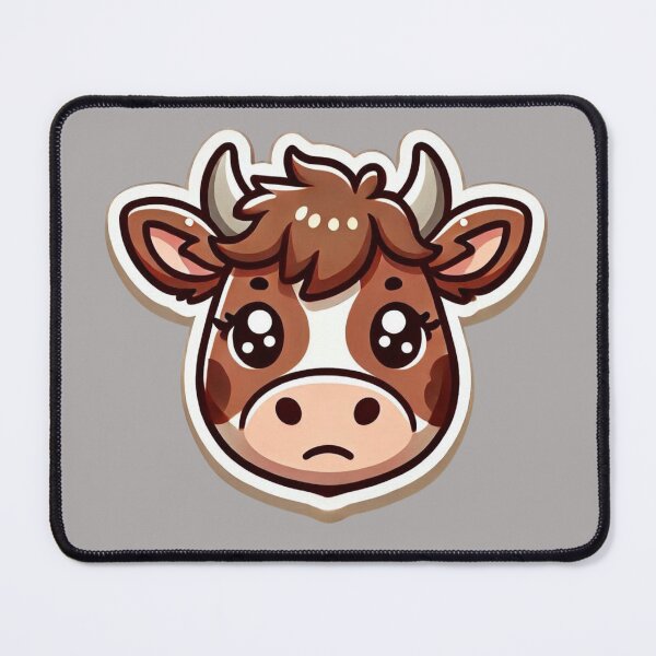 Item preview, Brown Swiss Cow Head designed and sold by ArtistEmbrace.
