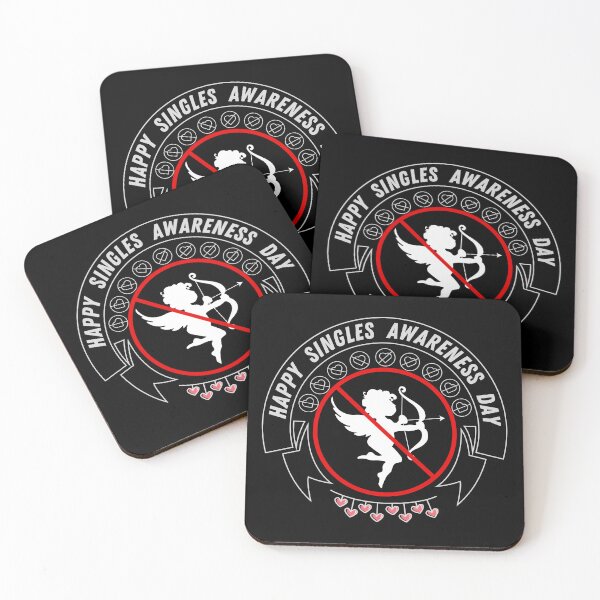 Item preview, Happy Singles Awareness Day Anti Cupid Anti Valentines Day designed and sold by Dabbing Turtle Designs.