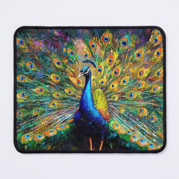 Item preview, Peacock spreading its feathers - Nature painting designed and sold by TheArtistOf2022.