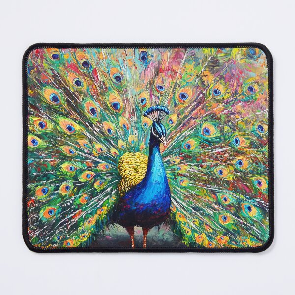 Item preview, Peacock spreading its feathers - Nature painting designed and sold by TheArtistOf2022.