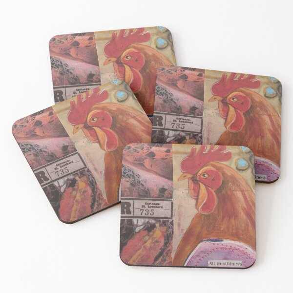 Item preview, Rooster Bird Block Series designed and sold by studiololo.