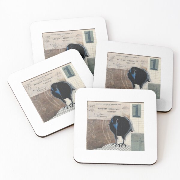 Item preview, Raven curiousity Bird Block Series designed and sold by studiololo.