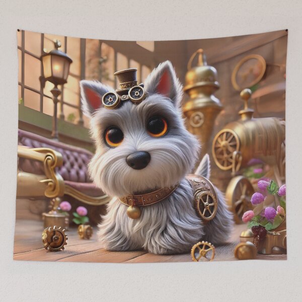 Item preview, Steampunk Scottish Terrier designed and sold by Sillytoe.
