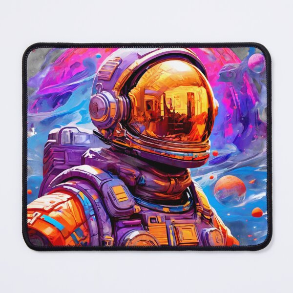 Item preview, Aztec Astronaut on the Neon Moon designed and sold by SpectrumEssence.