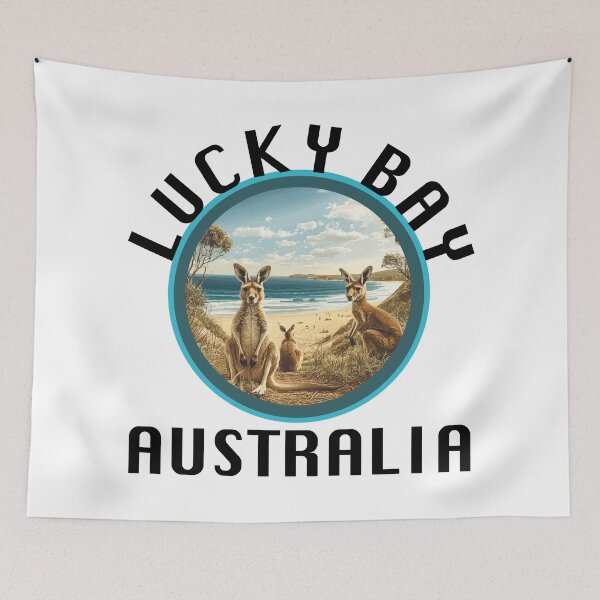 Item preview, Lucky Bay - Australia (with Black Lettering) designed and sold by VelvetRoom.