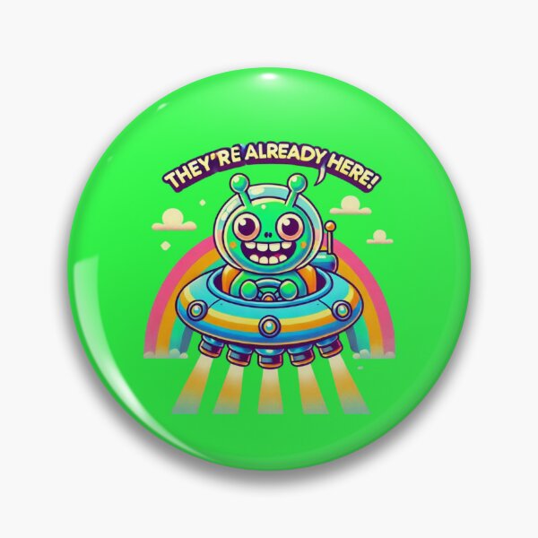 Item preview, Cute Alien in Hovercraft: THEY'RE ALREADY HERE!! designed and sold by Shs-Kenya.